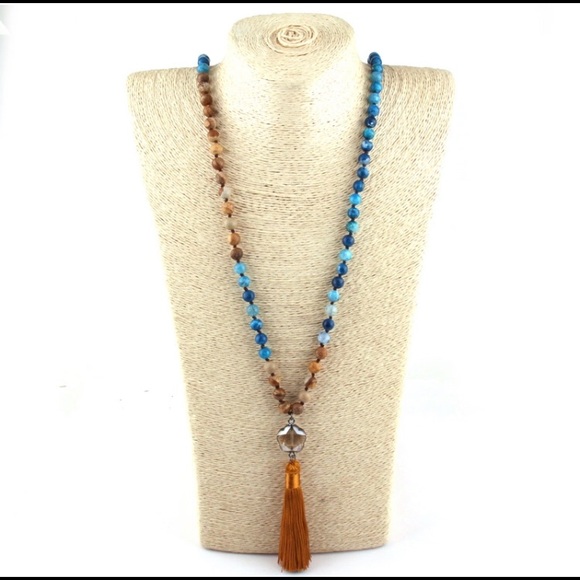 Jewelry - 2/$30 108 Mala w/ Golden Tassel w/Crystal Accent